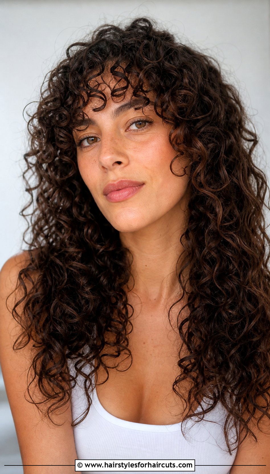 Curly Bangs With Long Hair - 25 indian curly hairstyles - 25 indian curly hairstyles