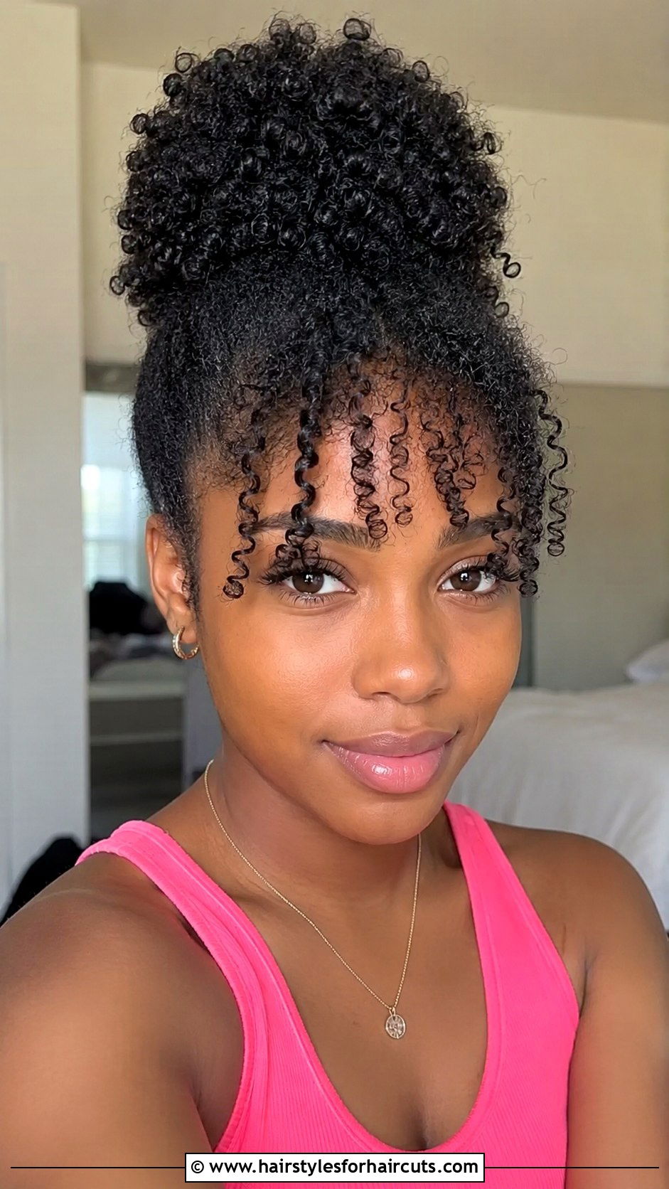 Curly Bangs With Natural Hair - 25 black girl hairstyles - 25 black girl hairstyles