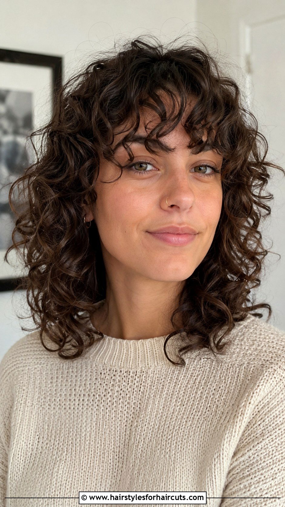 Curly Bangs With Shoulder Length Haircut - 25 curly haircuts - 25 curly haircuts