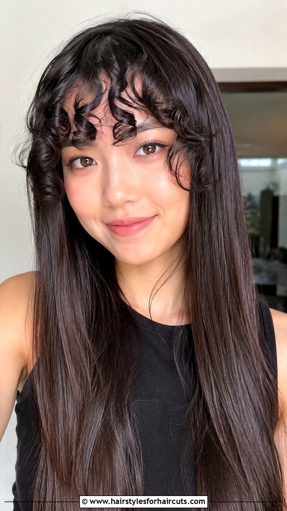 Curly Bangs With Straight Hair - 25 simple easy hairstyles for mixed hair - 25 simple easy hairstyles for mixed hair