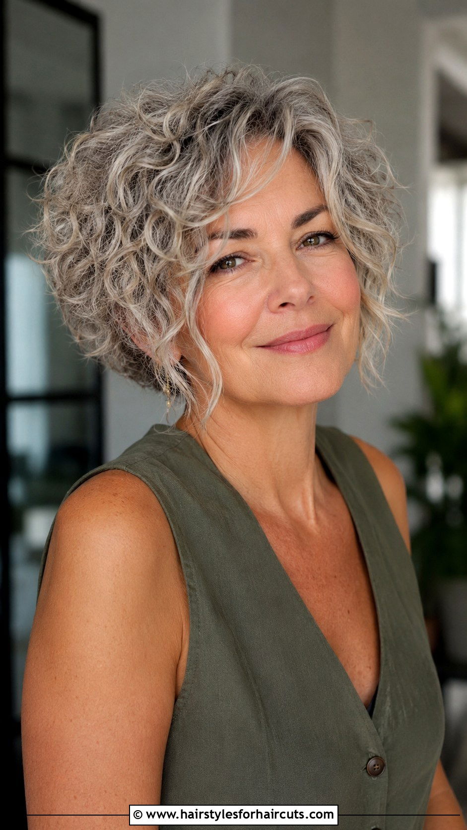 Curly Bixie Cut - 25 hairstyles for women over 50 curly hair - 25 hairstyles for women over 50 curly hair