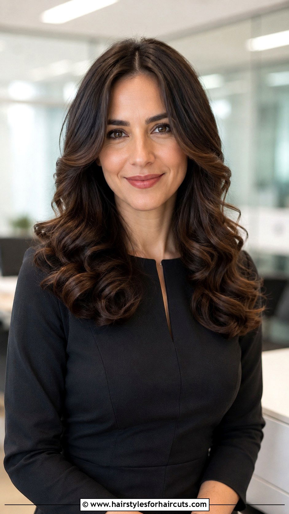 Curly Blowout With Middle Part - 25 curly hair blowout haircuts - 25 curly hair blowout haircuts