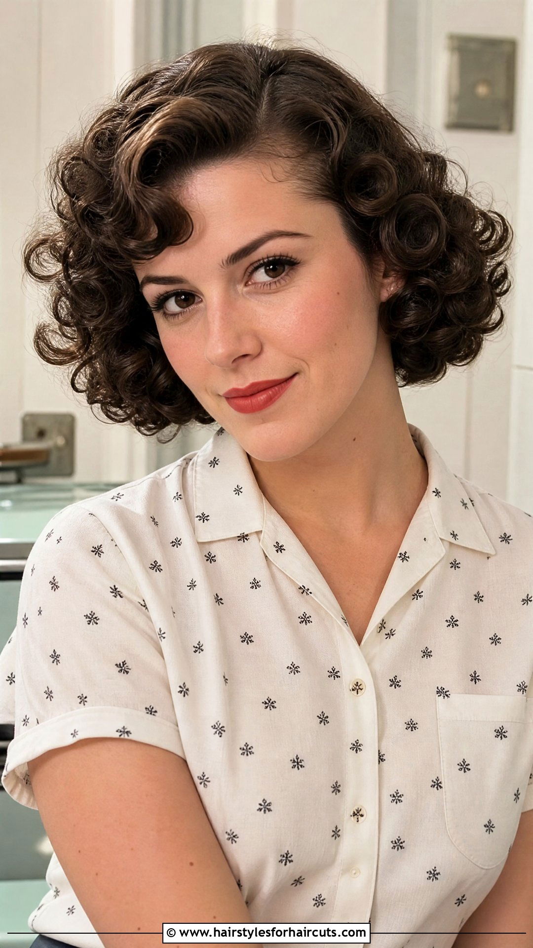 Curly Bob 1950s Haircut - 25 1950s hairstyles for curly hair - 25 1950s hairstyles for curly hair