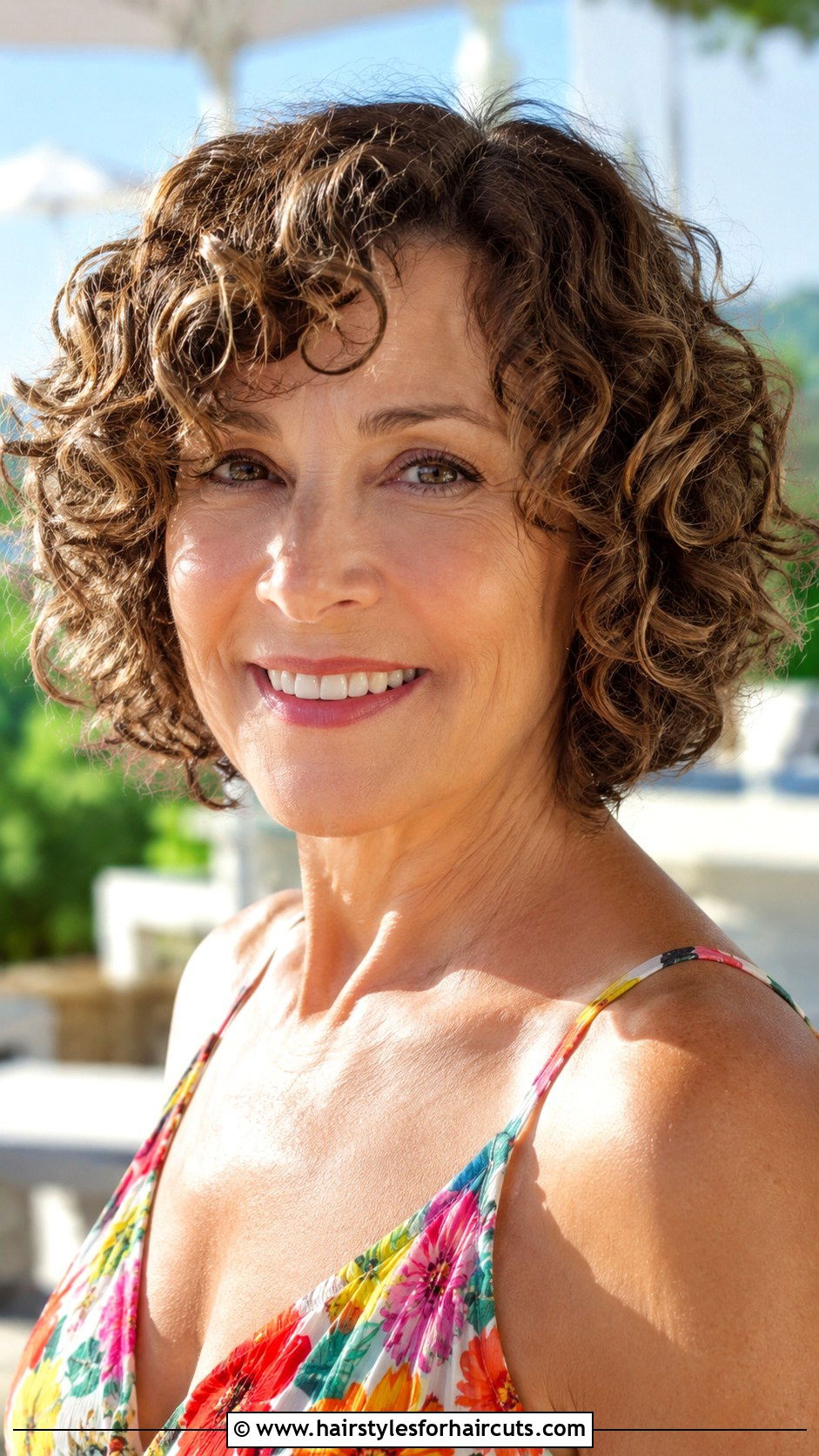 Curly Bob - 25 haircuts for thin hair women over 50 - 25 haircuts for thin hair women over 50