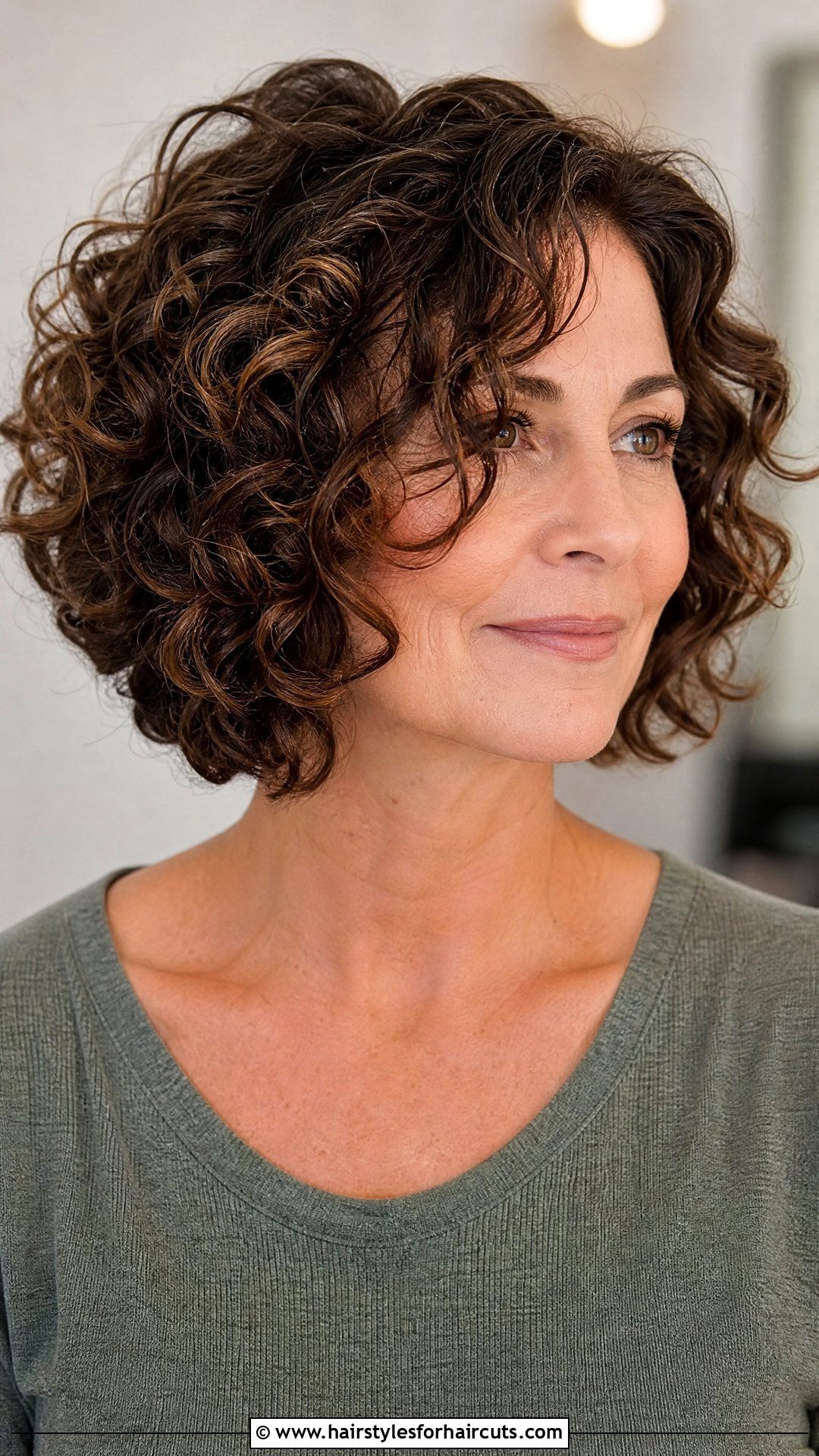 Curly Bob Haircut - 25 women hairstyles over 50 - 25 women hairstyles over 50
