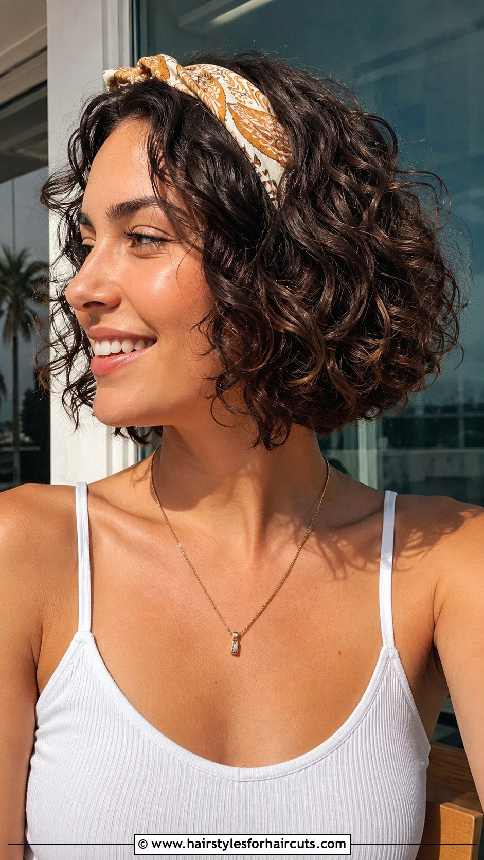 Curly Bob With Bandana Headband - 25 bandana hairstyles curly hair - 25 bandana hairstyles curly hair