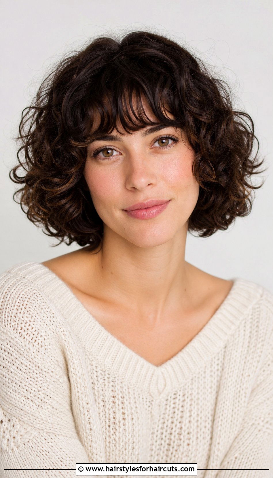 Curly Bob With Bangs - 25 cute hairstyles for short curly black hair - 25 cute hairstyles for short curly black hair