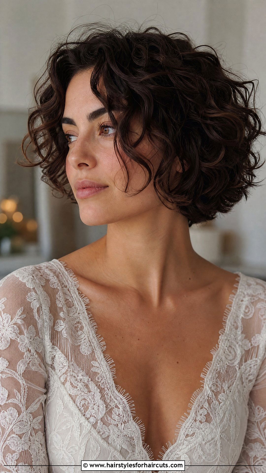 Curly Bob With Face Framing Layers - 25 bob haircuts for curly hair - 25 bob haircuts for curly hair