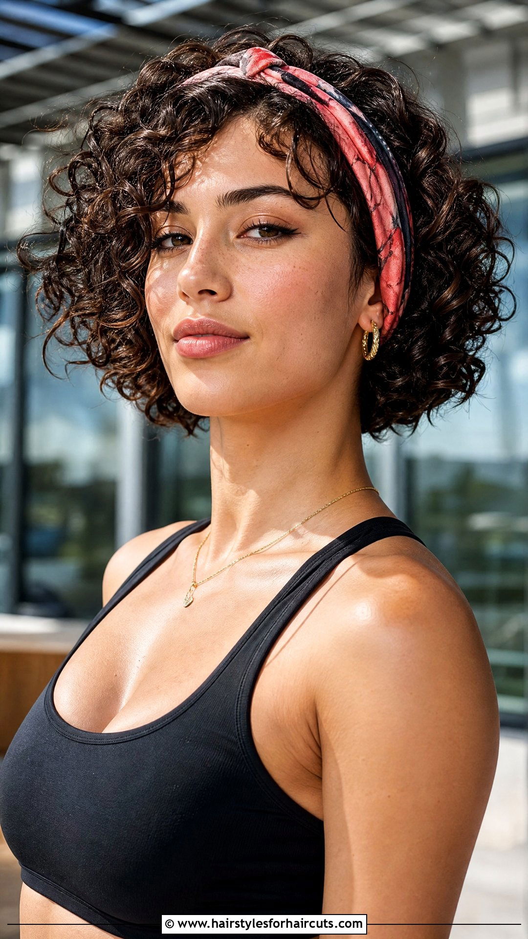 Curly Bob With Headband - 25 easy concert hairstyles for short hair - 25 easy concert hairstyles for short hair