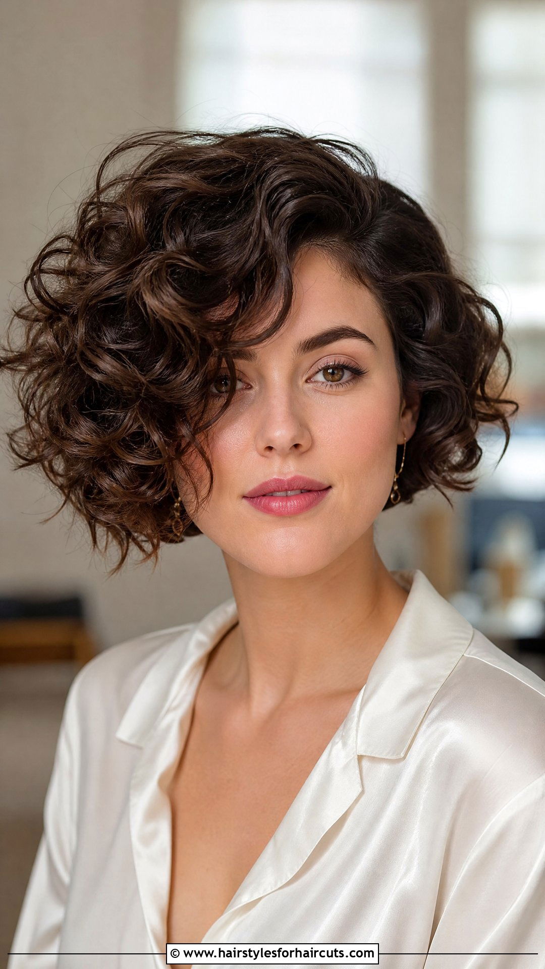 Curly Bob With Side Part - 25 hairstyles for women with thick curly hair - 25 hairstyles for women with thick curly hair