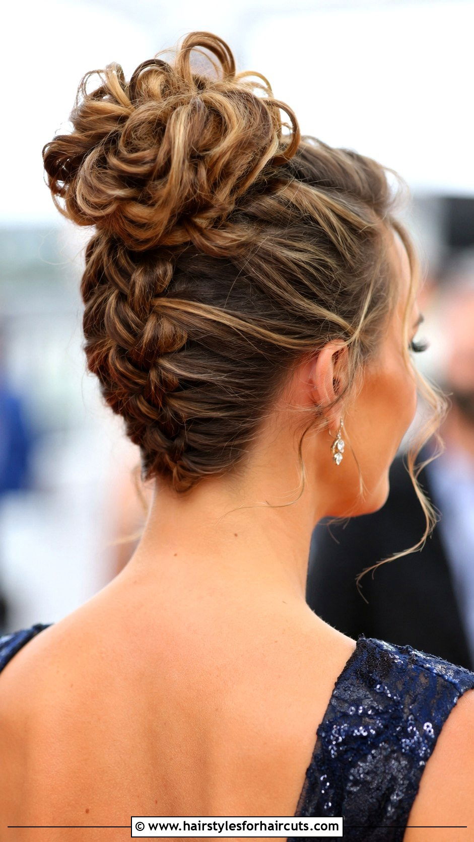 Curly Braid Updo - 25 elegant curly hairstyles - 25 elegant curly hairstyles