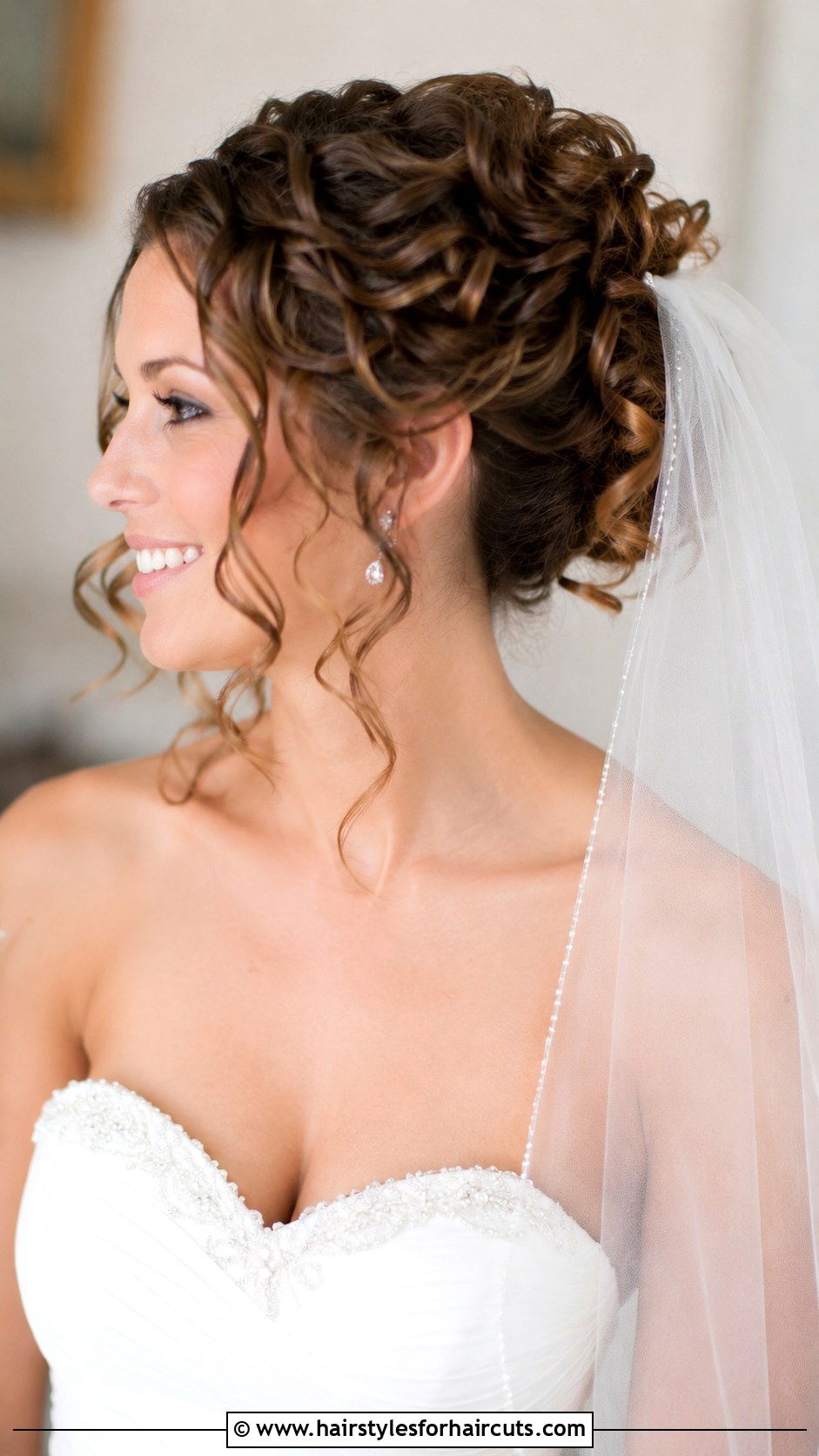 Curly Bridal Updo - 25 curly bridal hairstyles - 25 curly bridal hairstyles