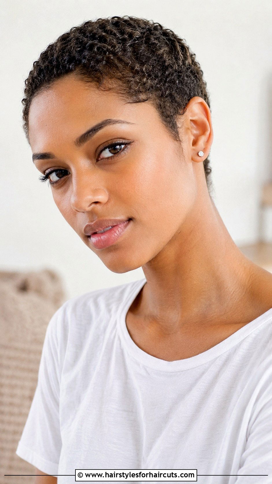 Curly Buzz Cut - 25 curly hairstyles for short hair - 25 curly hairstyles for short hair