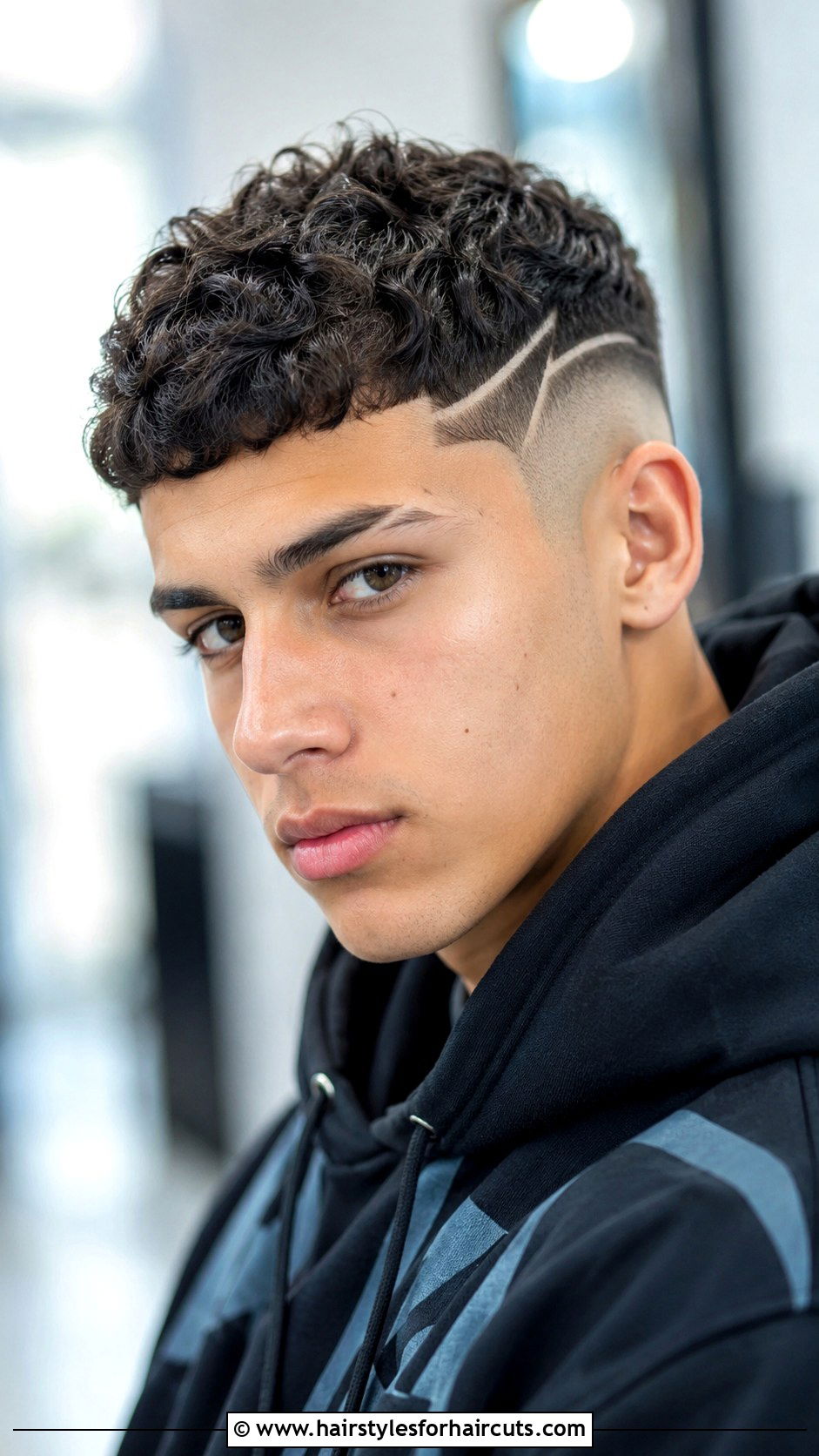 Curly Caesar Haircut With Design - 25 caesar haircuts curly hair - 25 caesar haircuts curly hair