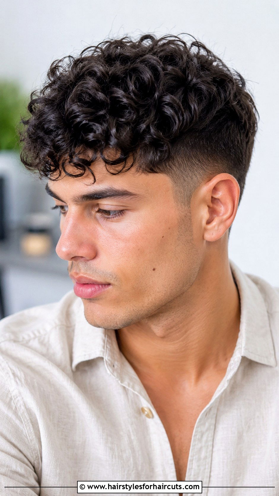 Curly Clay Fringe Cut - 25 clay hairstyles - 25 clay hairstyles