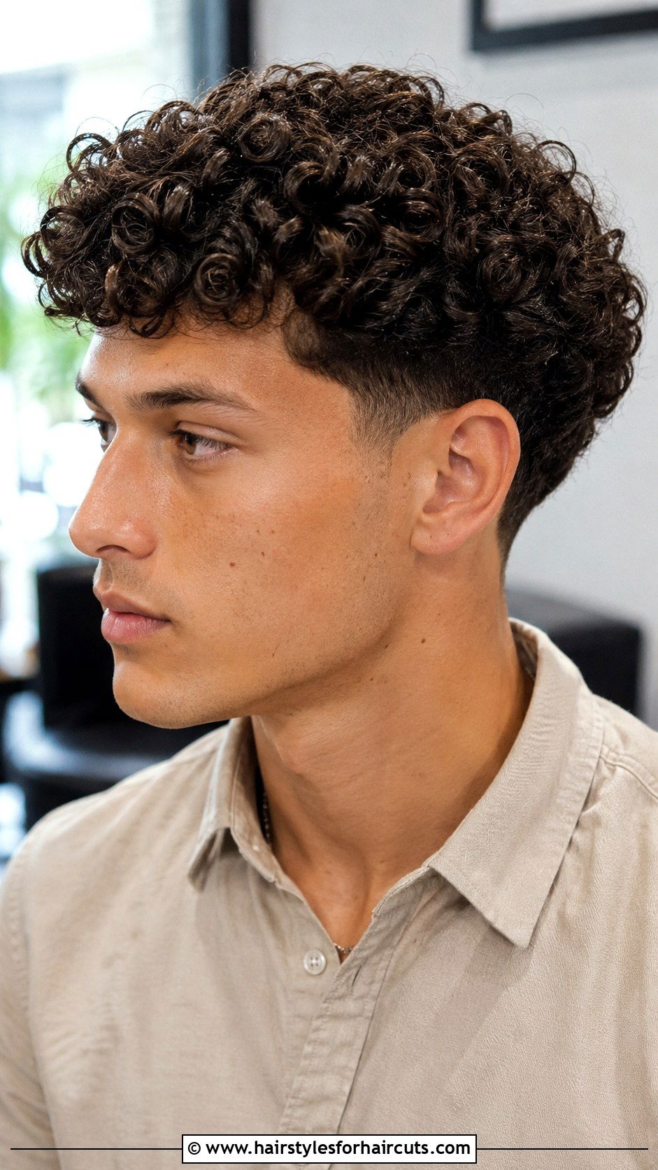 Curly Clay Tapered Cut - 25 clay hairstyles - 25 clay hairstyles