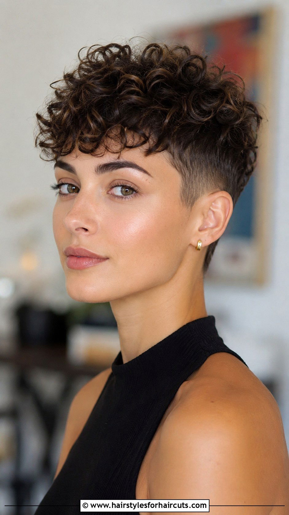 Curly Crop Haircut - 25 curly hairstyles for short hair - 25 curly hairstyles for short hair