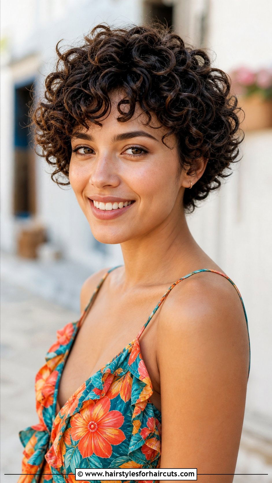 Curly Cropped Cut - 25 crop top haircuts - 25 crop top haircuts