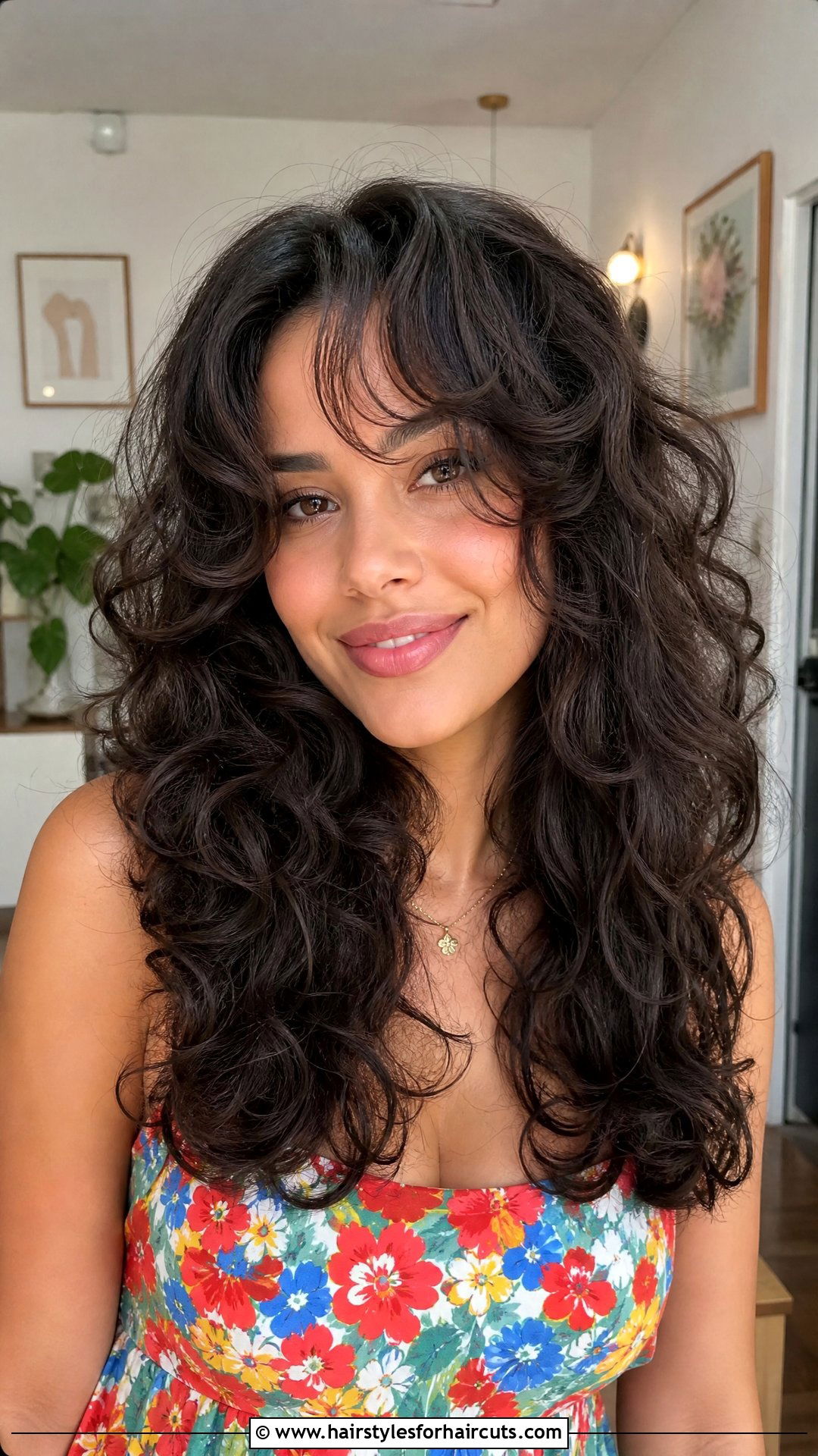 Curly Curtain Bangs Long Butterfly Haircut - 25 butterfly haircuts with curtain bangs long hair - 25 butterfly haircuts with curtain bangs long hair