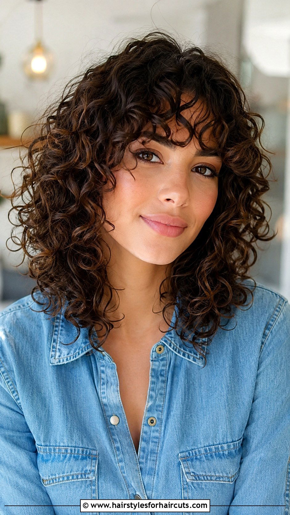 Curly Cut With Bangs - 25 curly hairstyles thin hair - 25 curly hairstyles thin hair