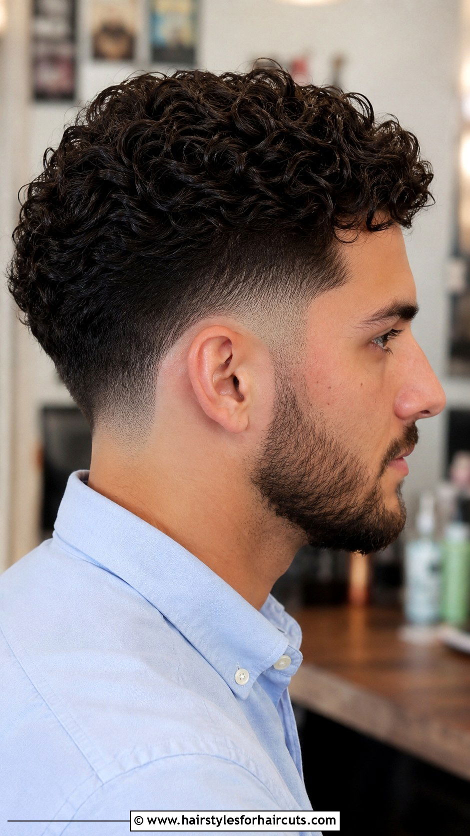 Curly Drop Fade - 25 military haircuts for curly hair - 25 military haircuts for curly hair