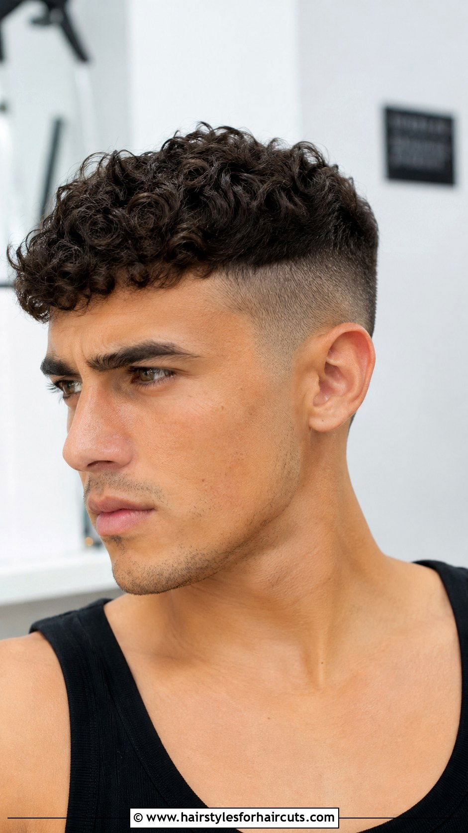 Curly Edgar With Buzz Cut Sides - 25 edgar haircuts for curly hair - 25 edgar haircuts for curly hair
