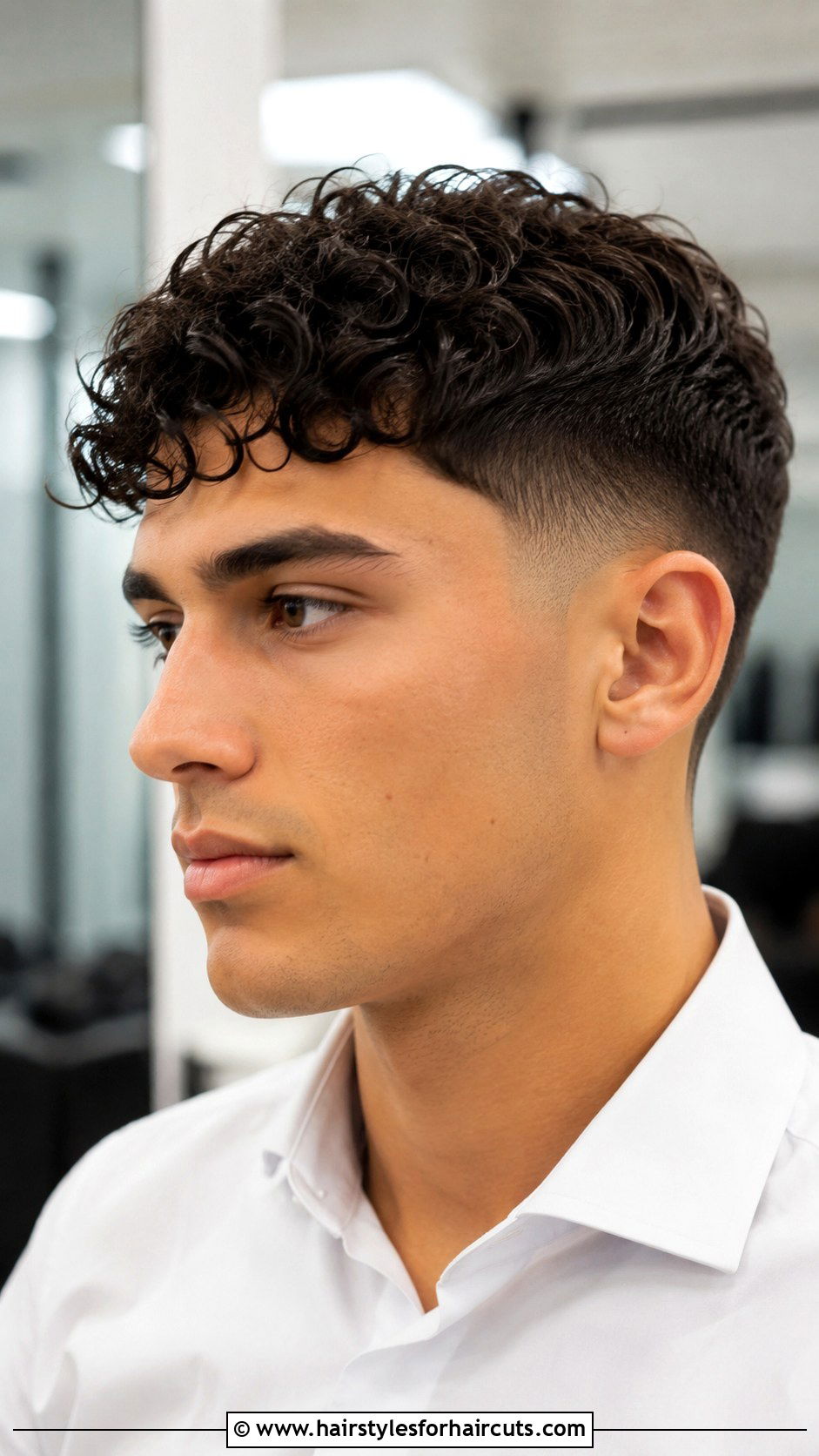 Curly Edgar With Temple Fade - 25 edgar haircuts for curly hair - 25 edgar haircuts for curly hair