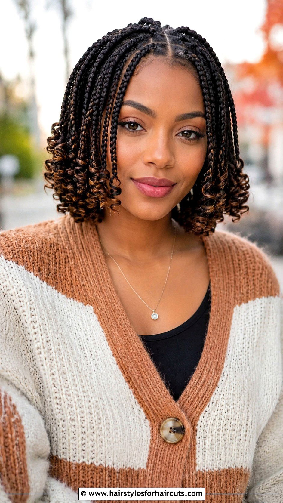 Curly Ends Box Braids Short - 25 black braided hairstyles for short hair - 25 black braided hairstyles for short hair