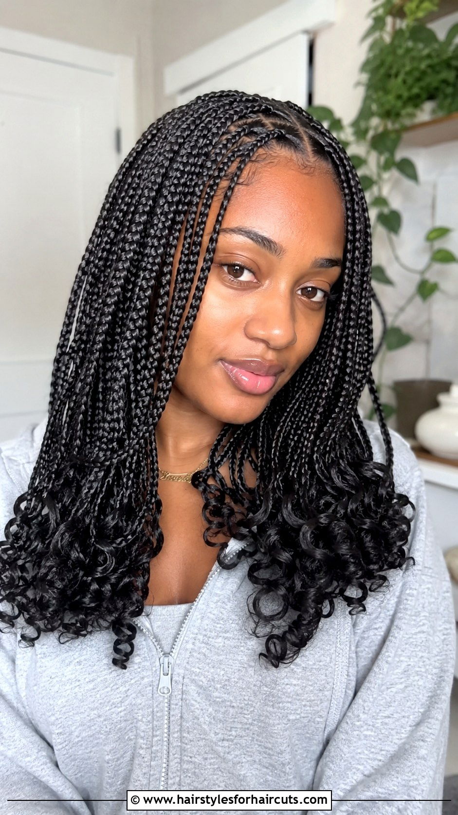 Curly Ends Box Braids - 25 box braid hairstyles - 25 box braid hairstyles