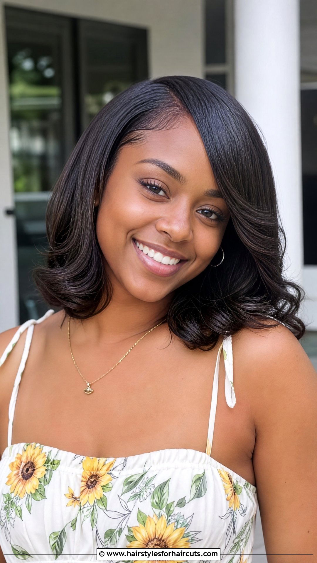 Curly Ends Flip Hairstyle - 25 flip hairstyles for black hair - 25 flip hairstyles for black hair