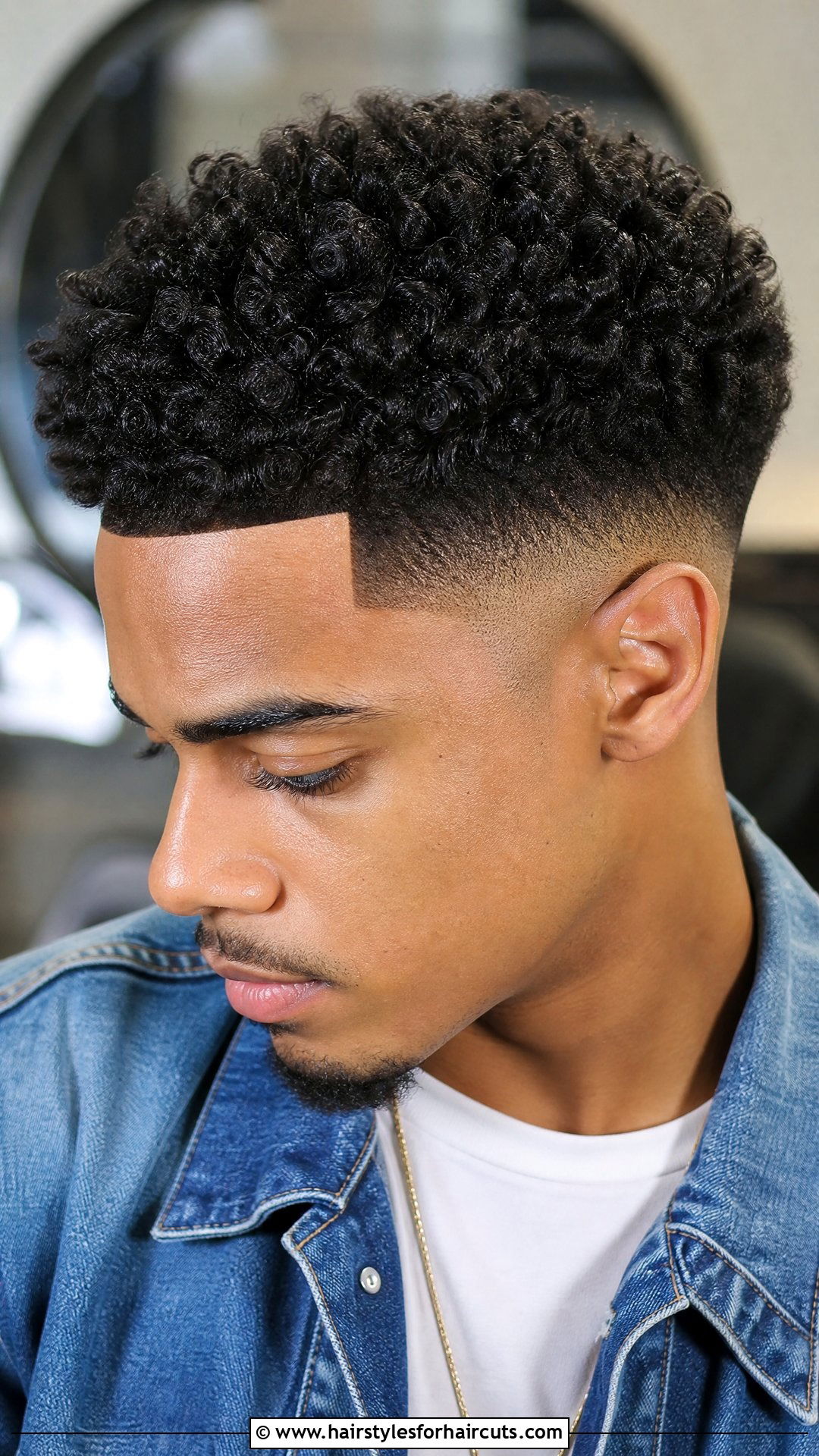 Curly Fade With Edge Up - 25 edgers haircuts - 25 edgers haircuts