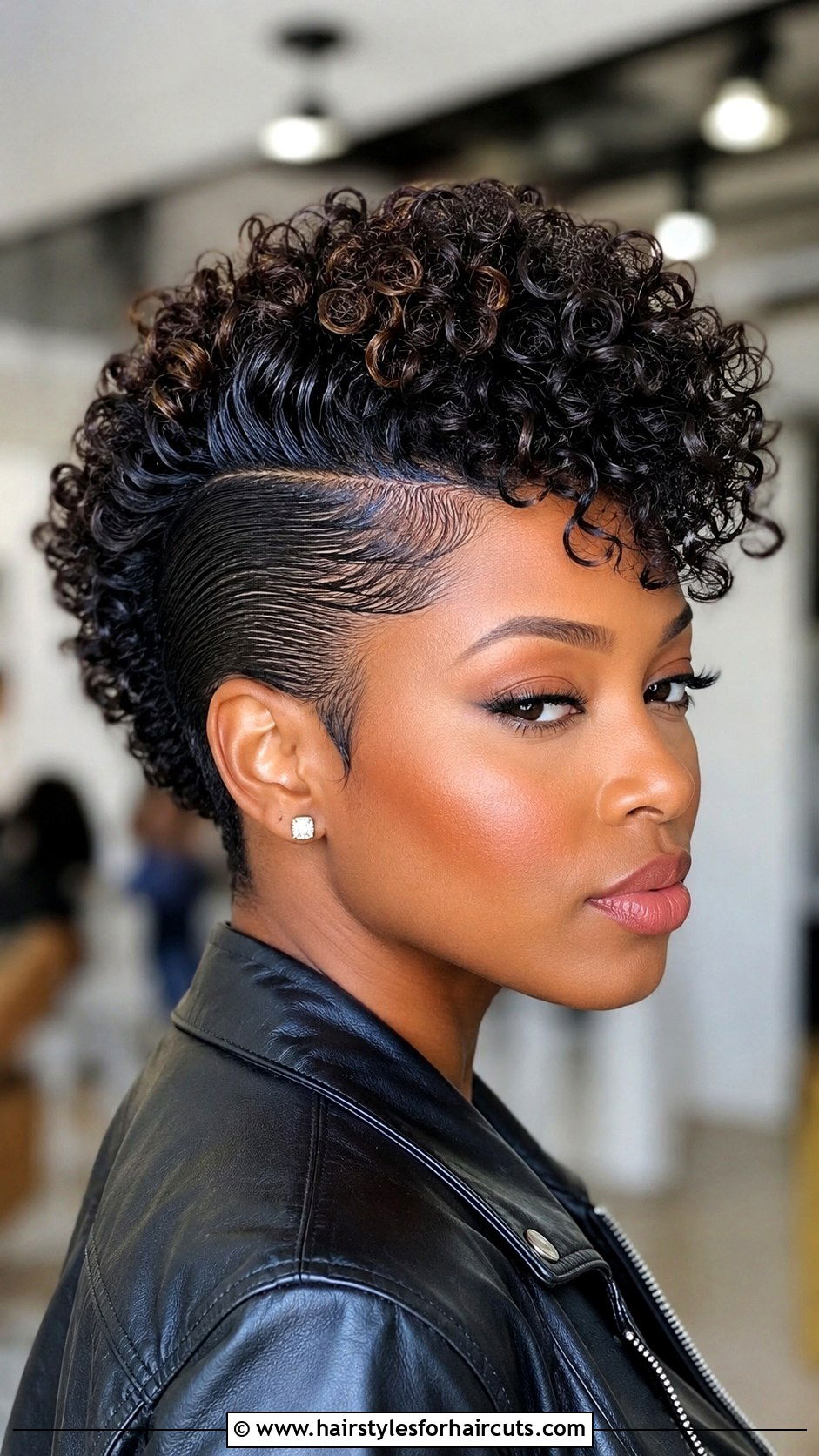 Curly Faux Hawk - 25 curly hair party hairstyles - 25 curly hair party hairstyles