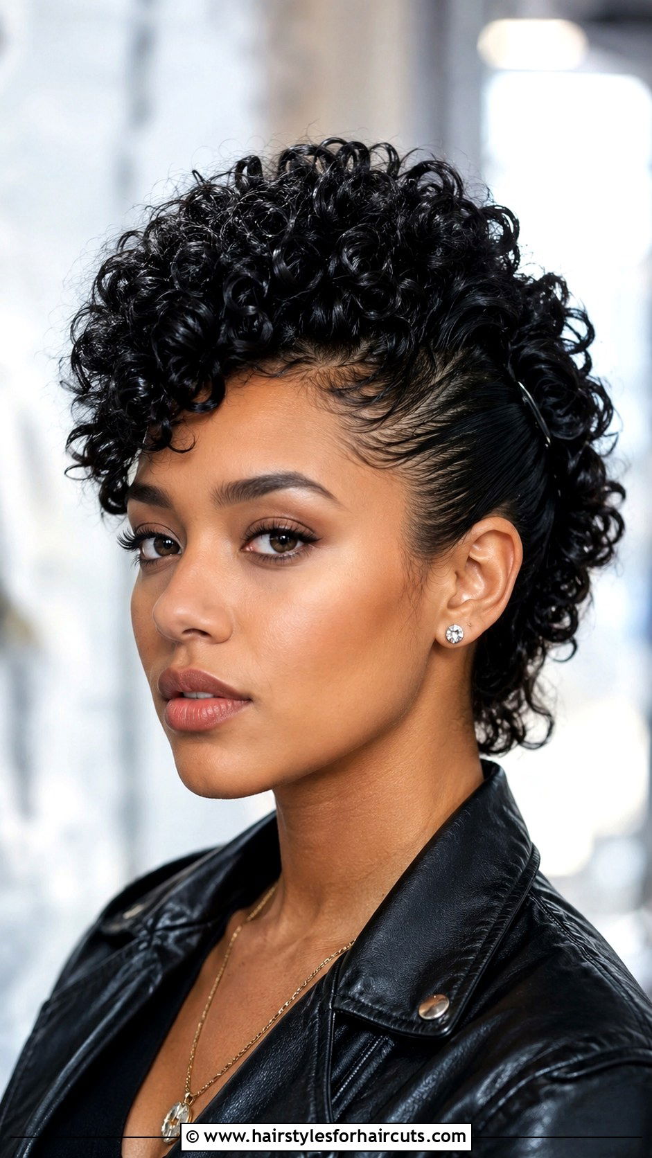 Curly Faux Hawk - 25 curly hairstyles - 25 curly hairstyles
