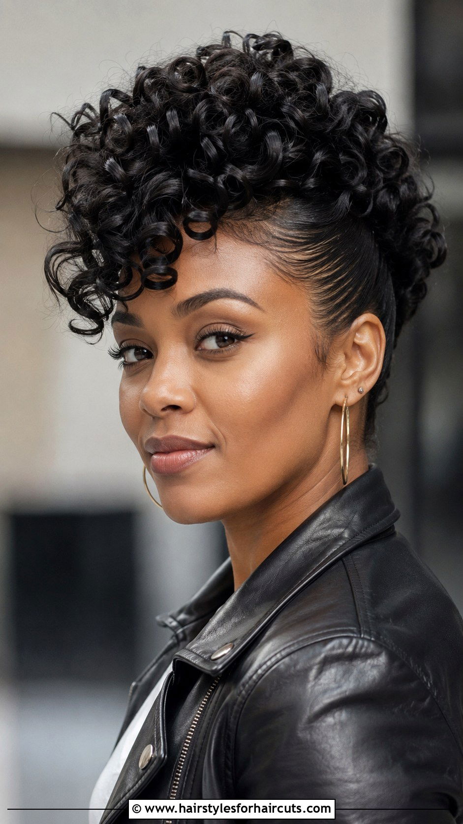 Curly Faux Hawk - 25 curly hairstyles for fine hair - 25 curly hairstyles for fine hair