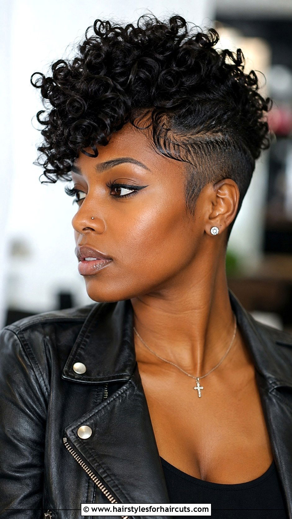 Curly Faux Hawk - 25 curly hairstyles for black women - 25 curly hairstyles for black women