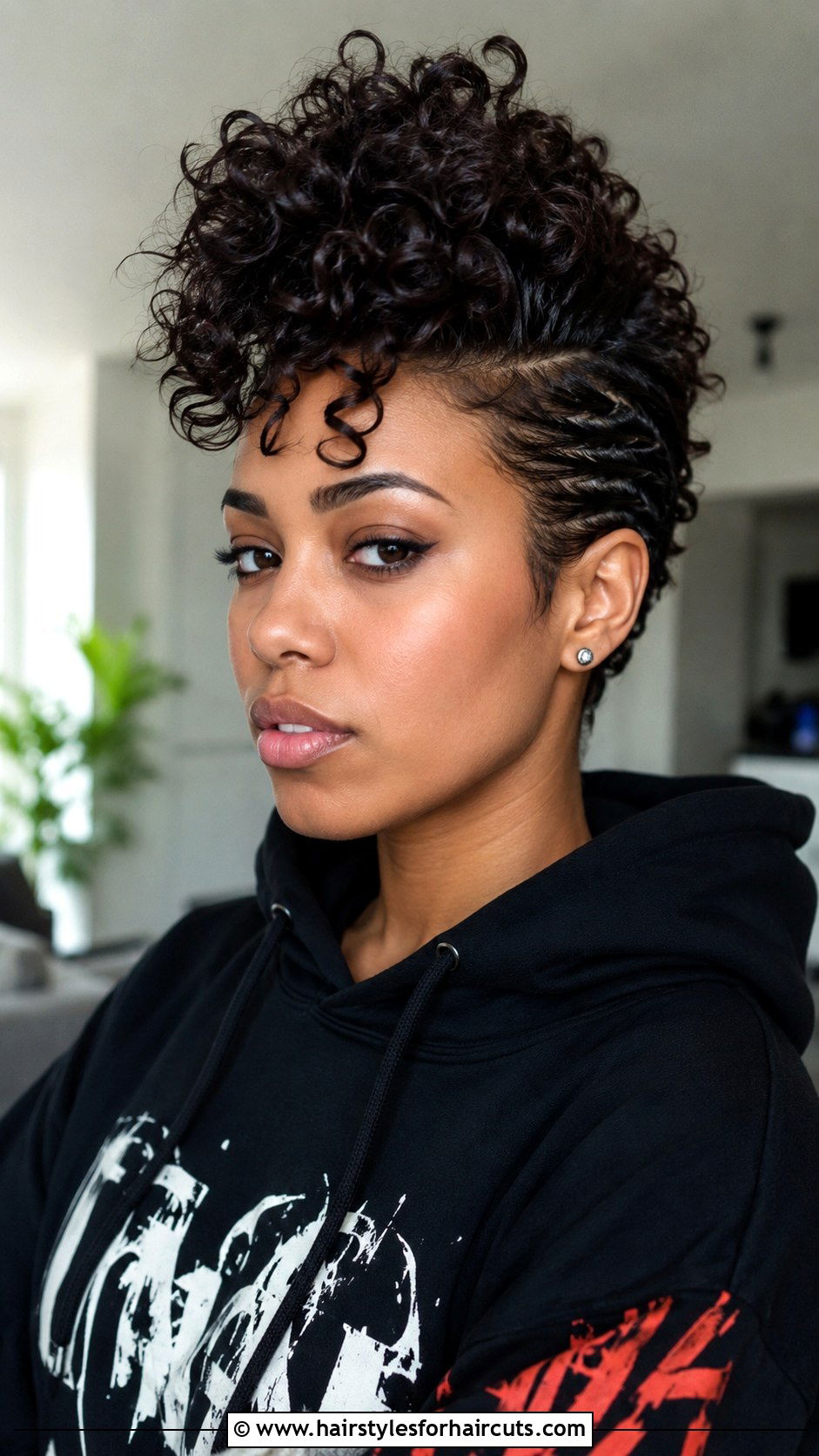 Curly Faux Hawk - 25 different curly hairstyles - 25 different curly hairstyles