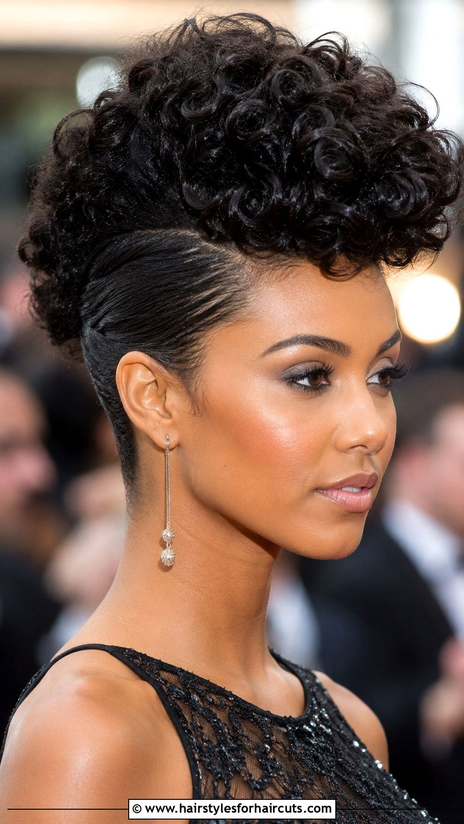 Curly Faux Hawk - 25 elegant curly hairstyles - 25 elegant curly hairstyles
