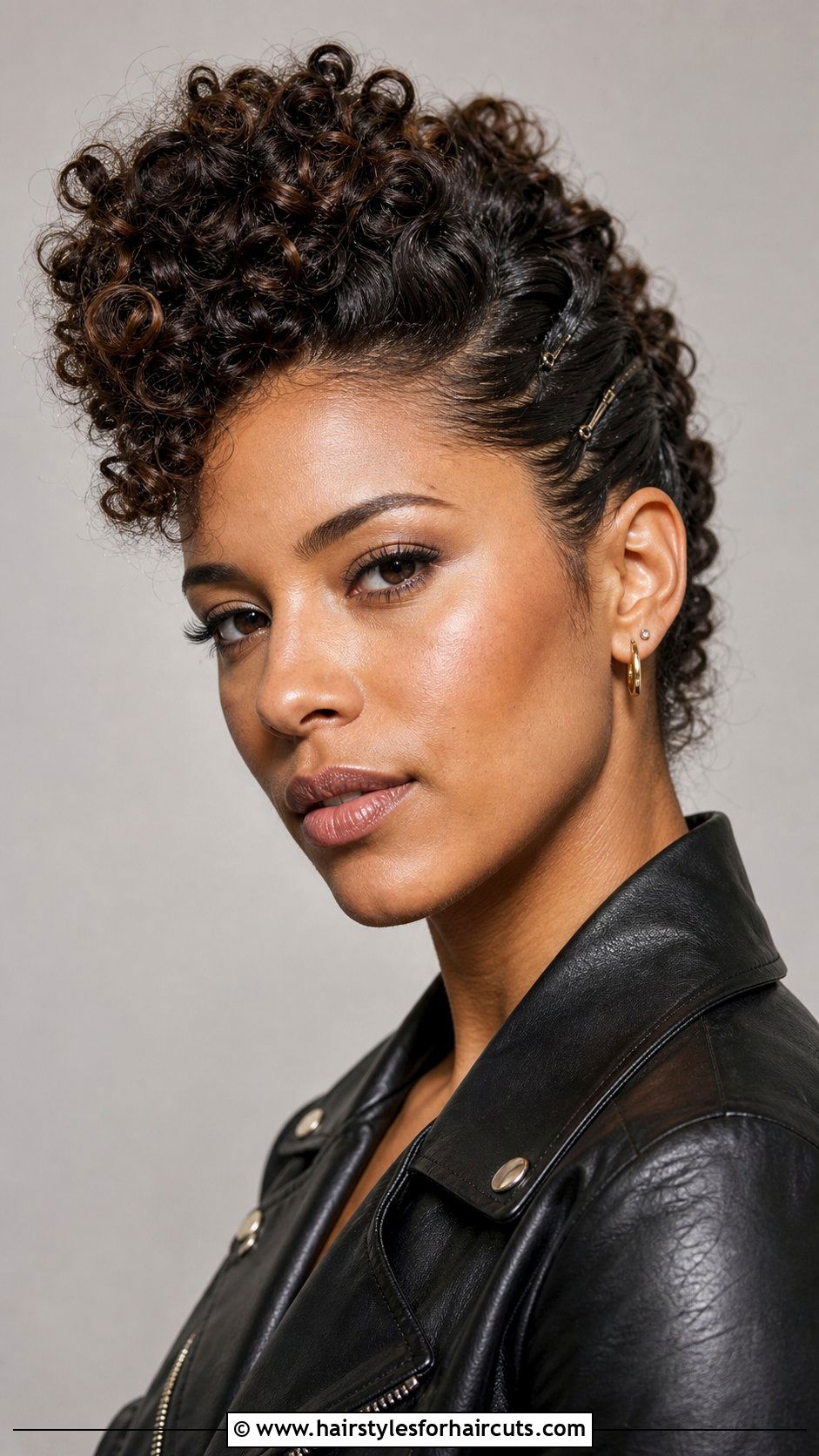Curly Faux Hawk - 25 hairstyles for curly and frizzy hair - 25 hairstyles for curly and frizzy hair