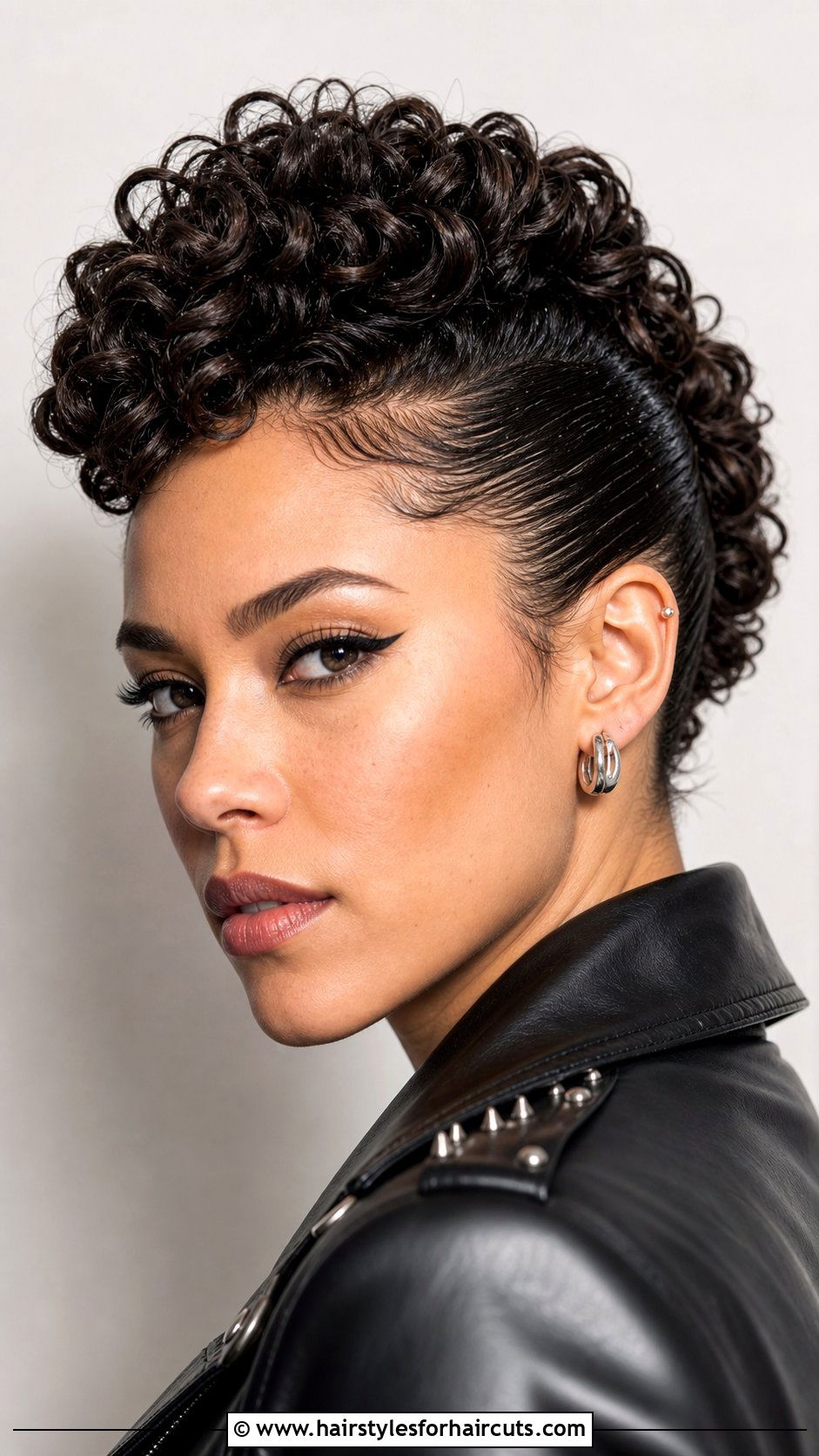 Curly Faux Hawk - 25 indian curly hairstyles - 25 indian curly hairstyles