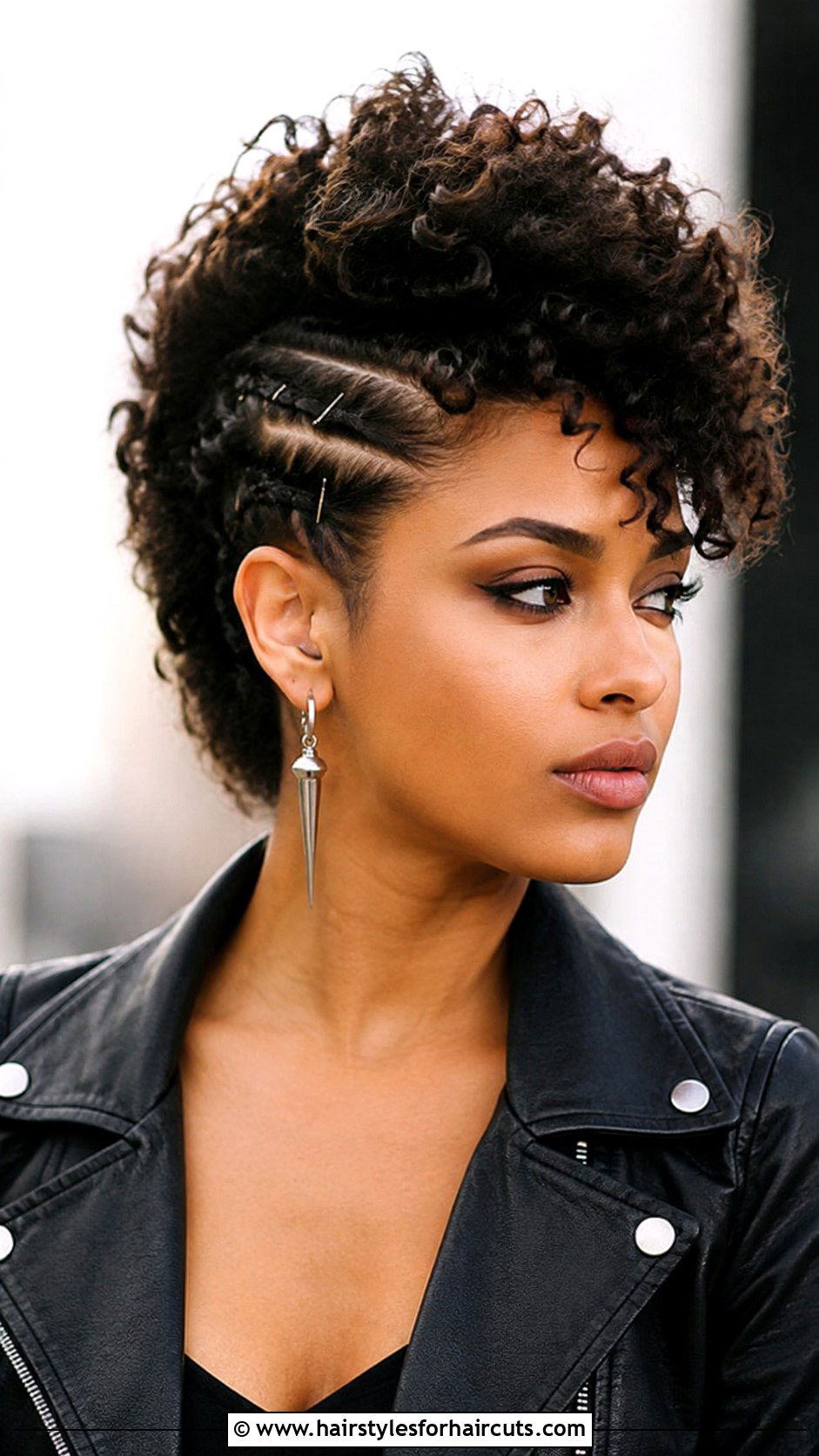 Curly Faux Hawk - 25 summer hairstyles for curly hair - 25 summer hairstyles for curly hair