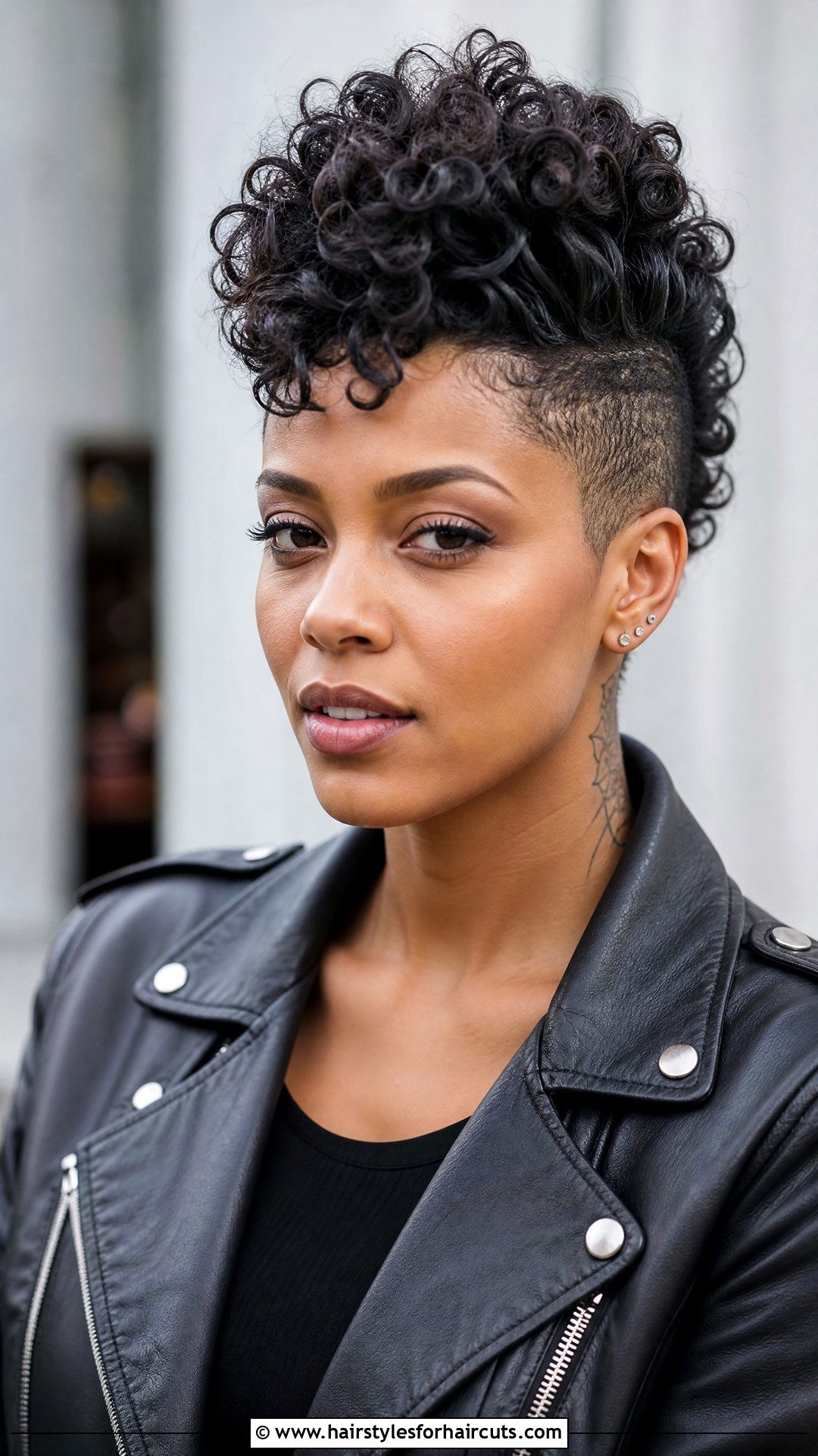 Curly Faux Hawk - 25 womens hairstyles for curly hair - 25 womens hairstyles for curly hair
