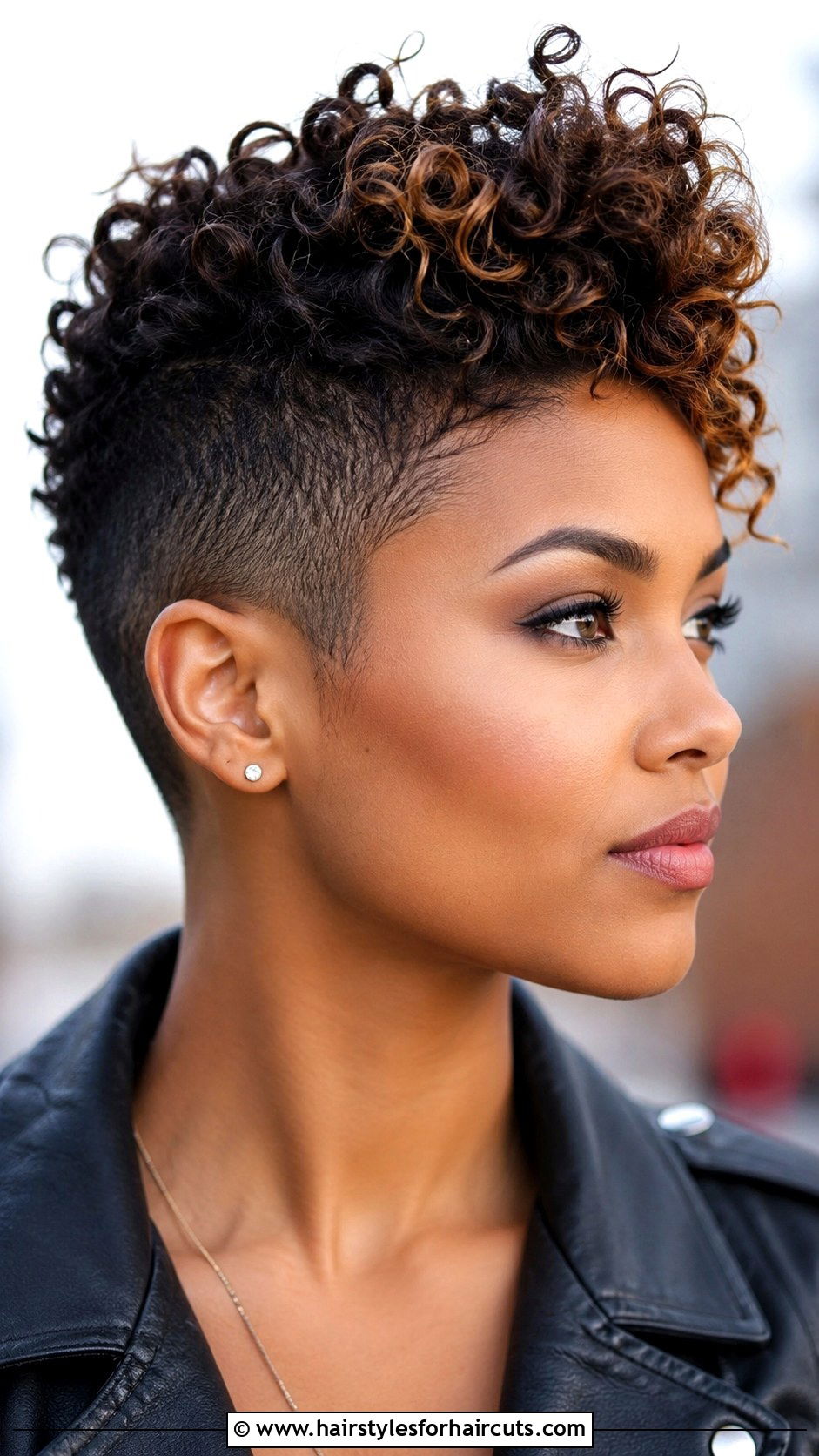 Curly Faux Hawk Haircut - 25 tomboy haircuts for curly hair - 25 tomboy haircuts for curly hair