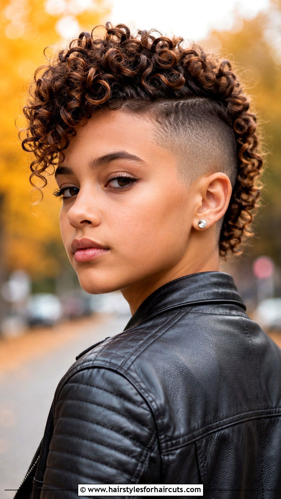 Curly Faux Hawk Hairstyle - 25 curly hairstyles girls - 25 curly hairstyles girls