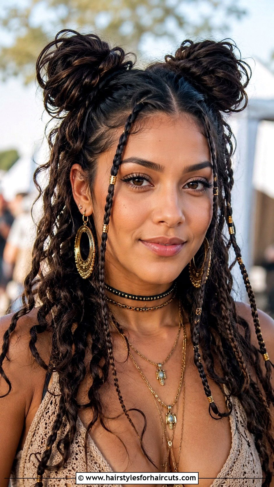 Curly Faux Hawk Updo - 25 bohemian hairstyles for black hair - 25 bohemian hairstyles for black hair
