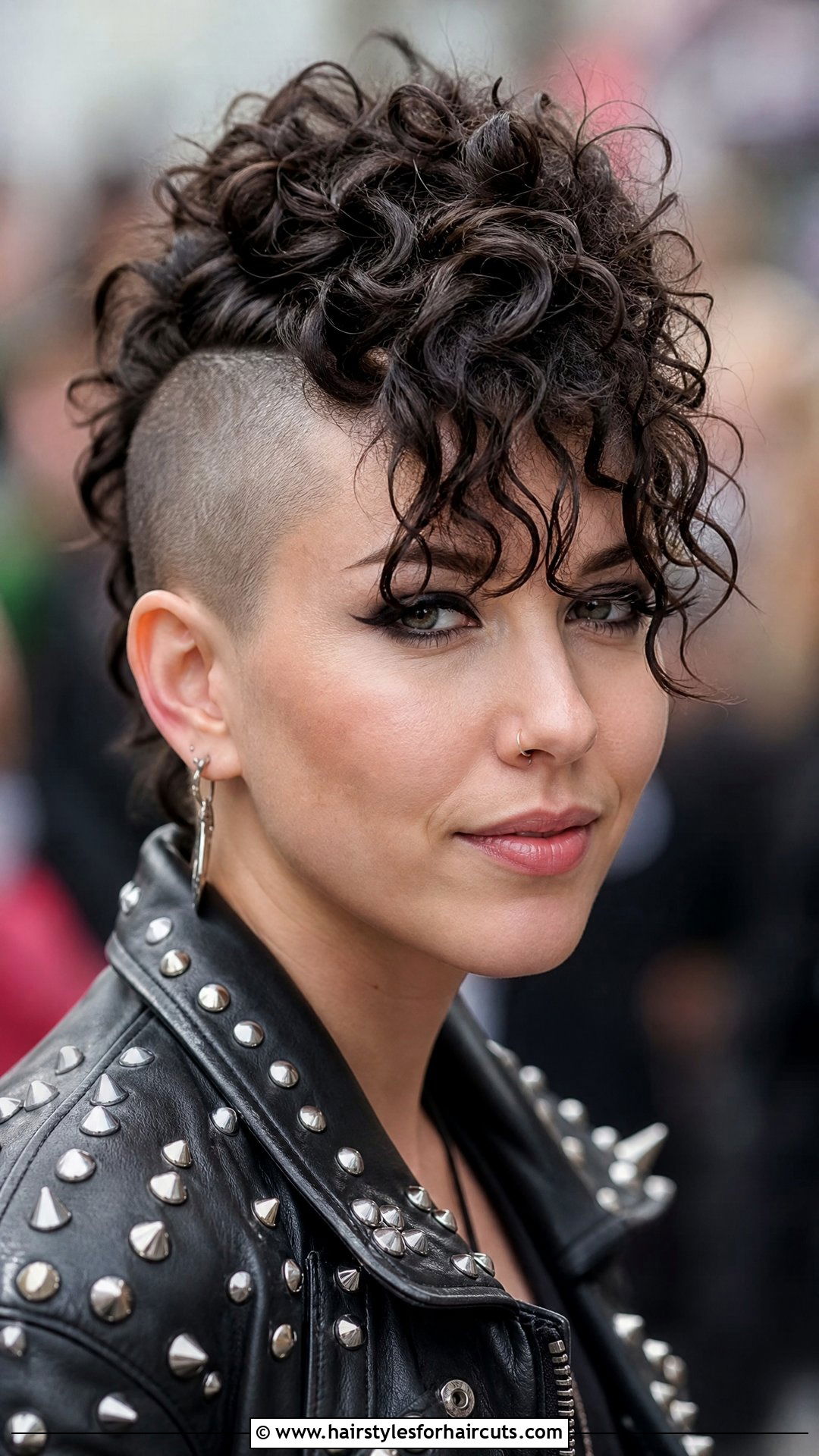 Curly Faux Hawk With Bangs - 25 curly hair with bangs hairstyles - 25 curly hair with bangs hairstyles