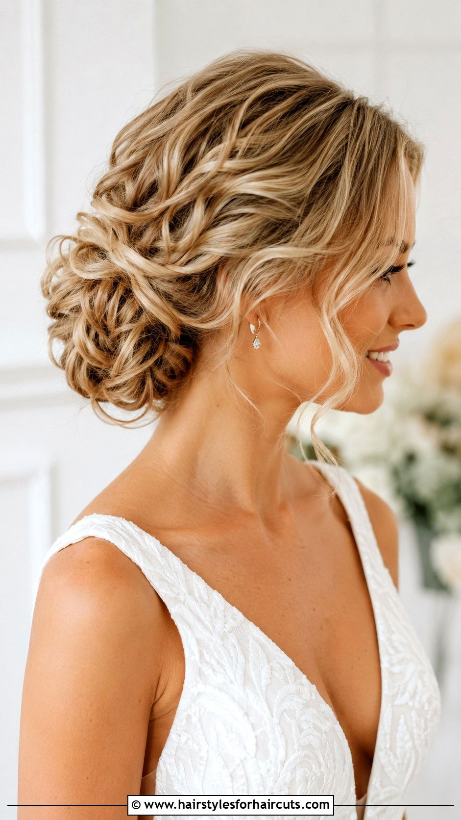 Curly Fishtail Braid Updo - 25 updo hairstyles for curly hair wedding - 25 updo hairstyles for curly hair wedding
