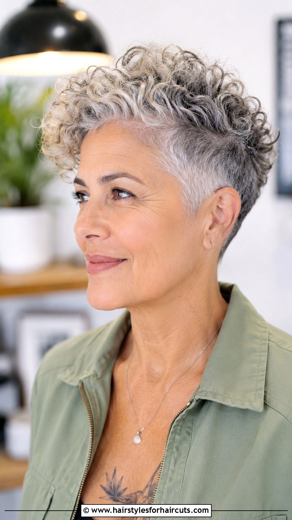 Curly French Bob - 25 hairstyles for fine curly hair over 50 - 25 hairstyles for fine curly hair over 50