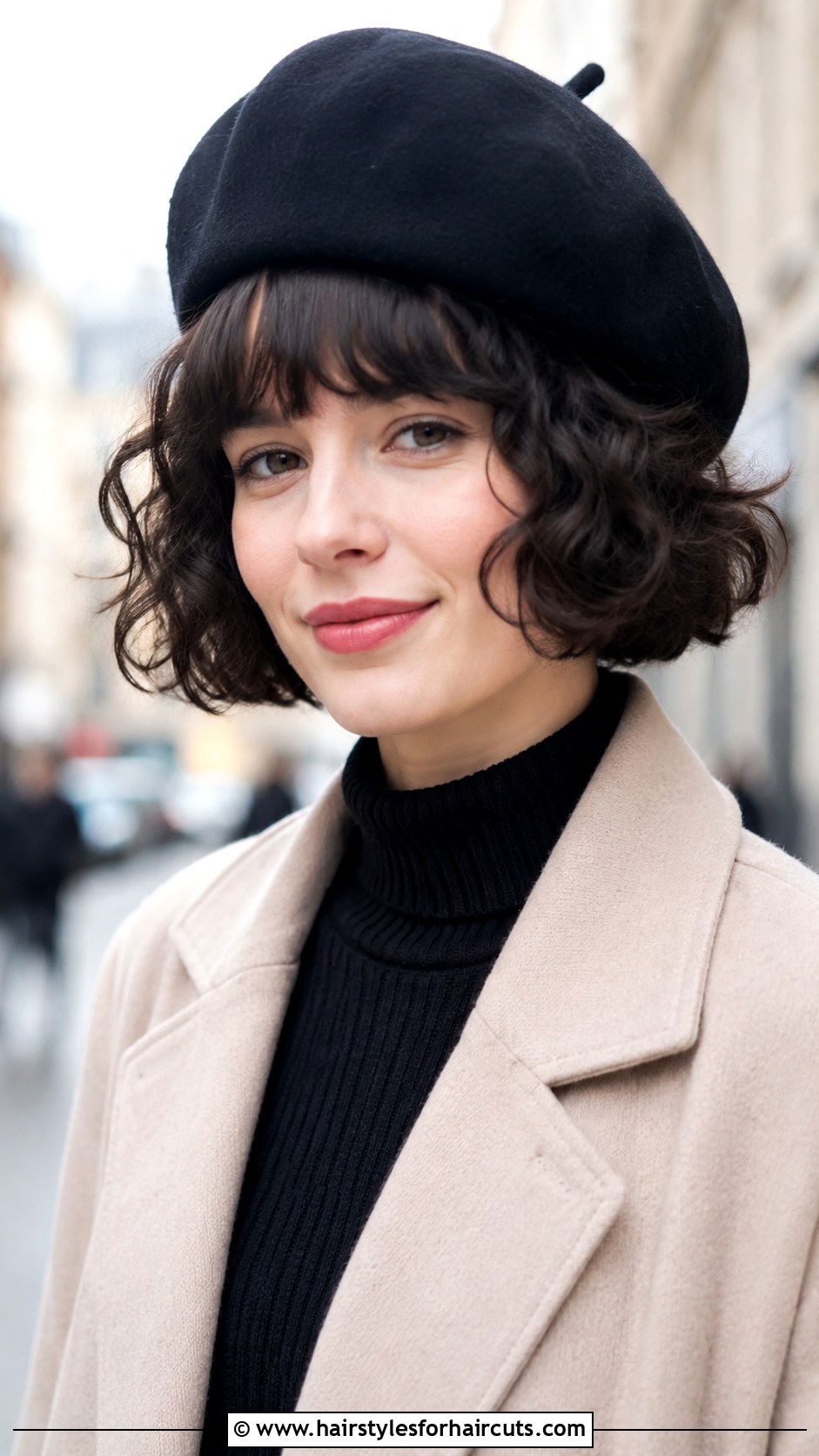 Curly French Bob - 25 chin length haircuts for curly hair - 25 chin length haircuts for curly hair