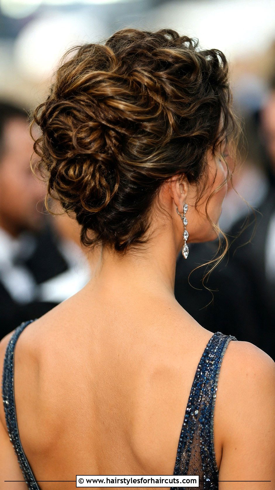 Curly French Twist - 25 curled hair hairstyles - 25 curled hair hairstyles
