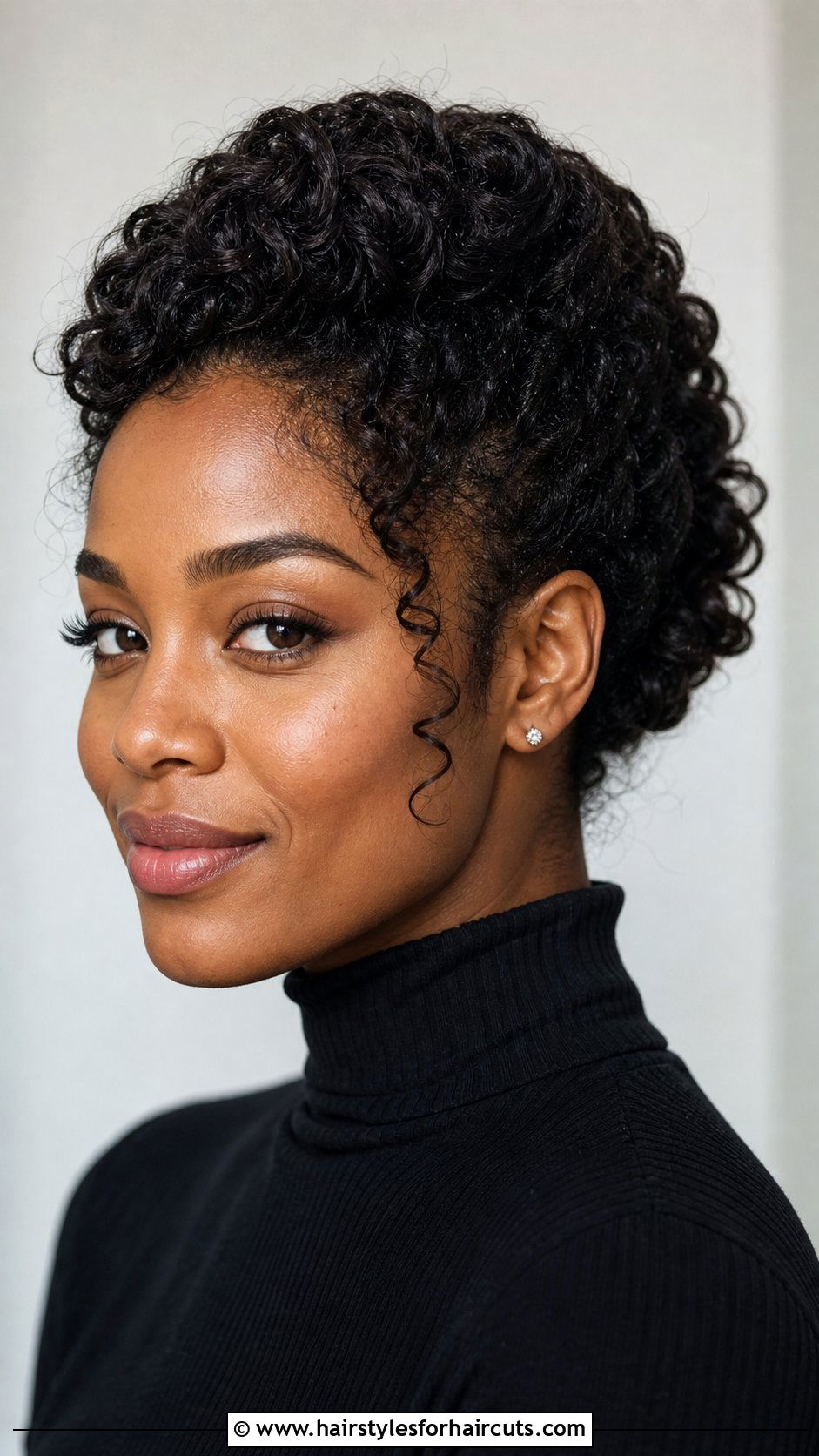 Curly French Twist - 25 curly hair work hairstyles - 25 curly hair work hairstyles